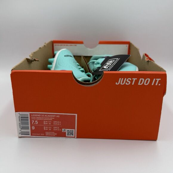 Nike Tiempo Legend 10 Academy AG Soccer Cleats Men’s Sz 7.5 peak ready turquoise main image 5